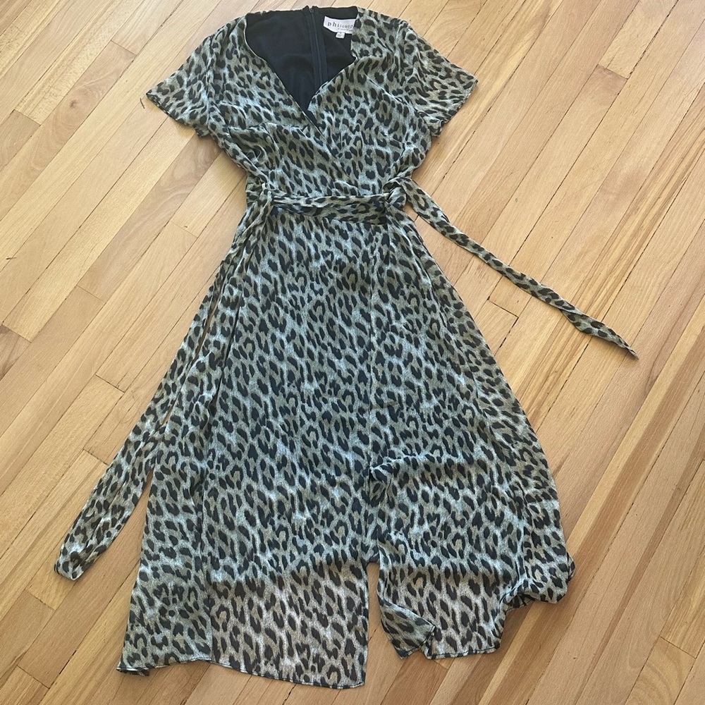 Philosophy Black and White V-Neck Sundress
